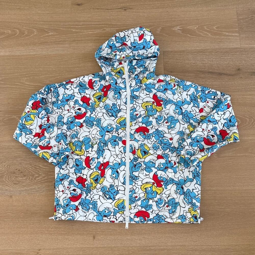 Dsquared 2 Jacket Zip Up Hooded Smurfs One Life Rare Size S Blue White Red
